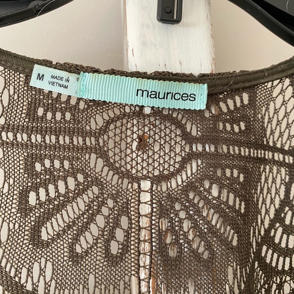 Olive Green Lace Cover - Picture 4 of 4